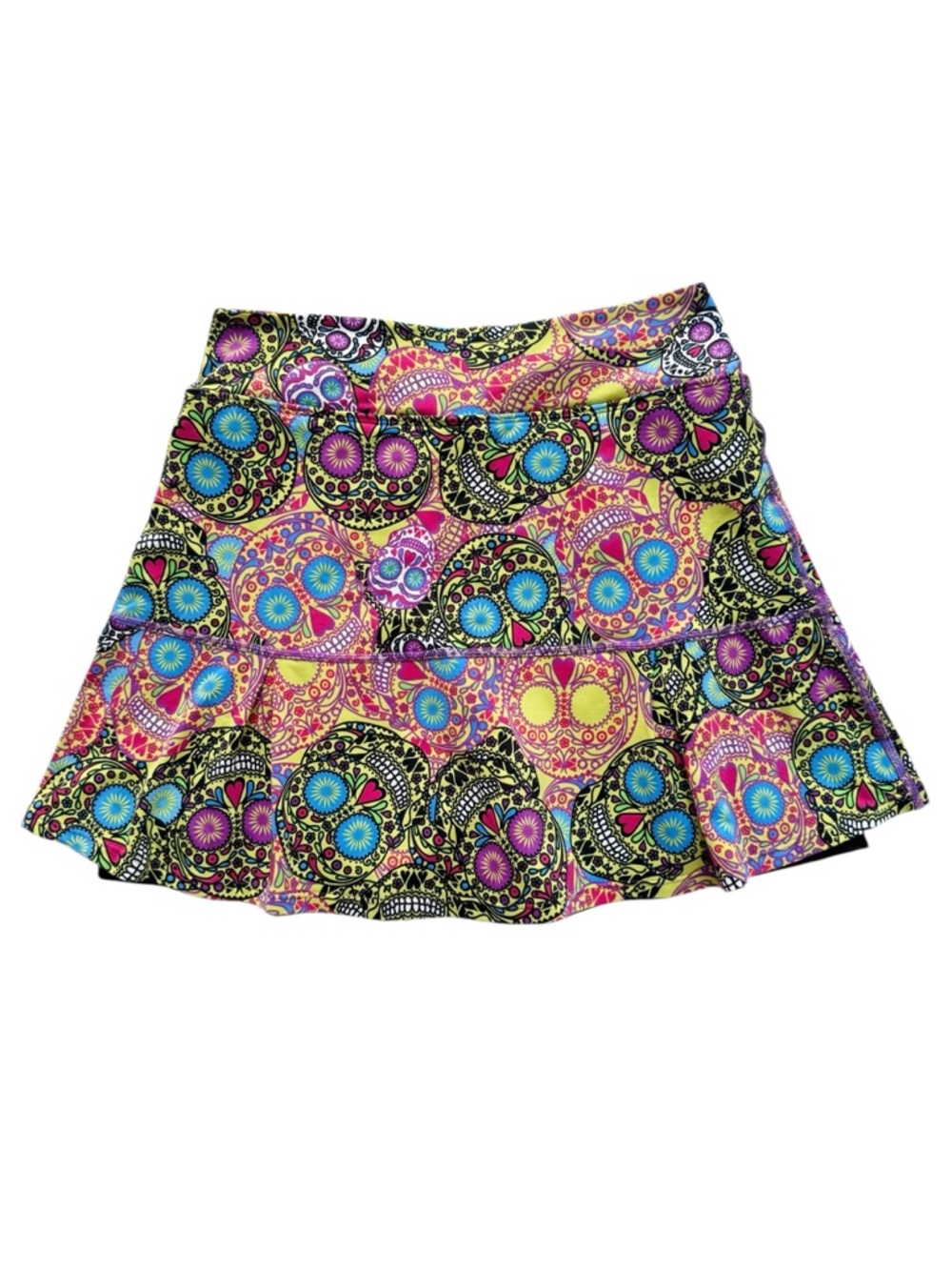 Dona Jo JoJo Skort in Esqueleto Neo Sugar Skull | 2 LARGE - Picture 4 of 8